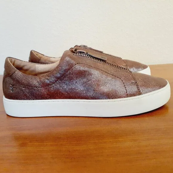 Frye Lena Low Zip Sneakers - Picture 7 of 10